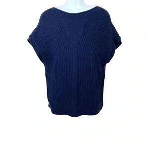 Banana Republic Women's Navy Cotton/Nylon Side Snap Sweeter